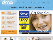 Tablet Screenshot of dentalmarketingagency.com